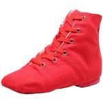 Sandalias deportivas rojas de goma de invierno con tacón de cuña de punta redonda vintage talla 33,5 para mujer 