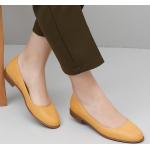 Zapatillas de goma de piel de punta redonda con tacón hasta 3cm para mujer 