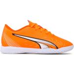 Zapatillas naranja de cuero de fútbol sala Puma talla 37 para mujer 