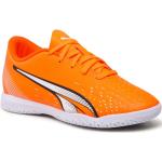 Zapatillas naranja de cuero de fútbol sala Puma talla 38 para mujer 