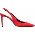 Zapatos rojos de ante de tacón con tacón de 7 a 9cm con logo talla 39,5 para mujer 