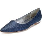 Zapatos destalonados azul marino de goma de punta abierta formales acolchados talla 39 para mujer 