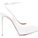 Zapatos blancos de goma con plataforma con tacón más de 9cm con logo LE SILLA talla 40,5 para mujer 