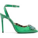 Zapatos verdes de charol de tacón con tacón más de 9cm Philipp Plein talla 39 para mujer 