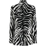 Camisas negras de piel de manga larga manga larga zebra Dolce & Gabbana talla XXL para mujer 