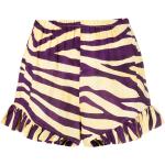 Shorts amarillos de viscosa rebajados zebra Roseanna con volantes talla XS para mujer 