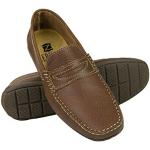 Zerimar Zapatos Hombre Casuales Piel Natural | Mocasines Hombre Verano | Zapatos Hombre Cuero | Mocasines Piel | Color Cuero | Talla 42