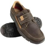 Zerimar Zapatos Hombres | Zapatos de Piel| Zapatos Vestir |Zapatos hostelería| Zapatos Confortables| Zapatos de camareros | Zapatos con Velcro | Color Beige-Marrón | Talla 44