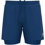 Shorts azul marino de poliester de running de verano talla L 