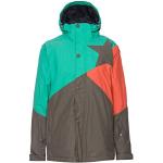 Zimtstern Mujer Snow Jacket sarín Women, otoño/Invierno, Mujer, Color Verde/Naranja, tamaño XS