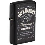Zippo Unisex's Jack Daniels - Encendedor de Bolsillo con Textura Mate Negra, Talla única