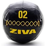 ZIVA Performance Wall Ball 2 Kg Balon de Pared, Unisex Adulto, Negro/Amarillo, Talla única