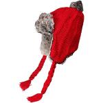 Gorros rojos de sintético de invierno de otoño para navidad informales con crochet Talla Única para mujer 