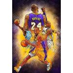 zolto Póster de la NBA de Kobe Bryant Game Basketball de 12 x 18 pulgadas