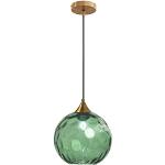 Lámparas colgantes verdes de bronce de rosca E27 