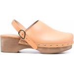 Zuecos dorados de goma de plataforma Clásico con logo Ancient Greek Sandals talla 39 para mujer 